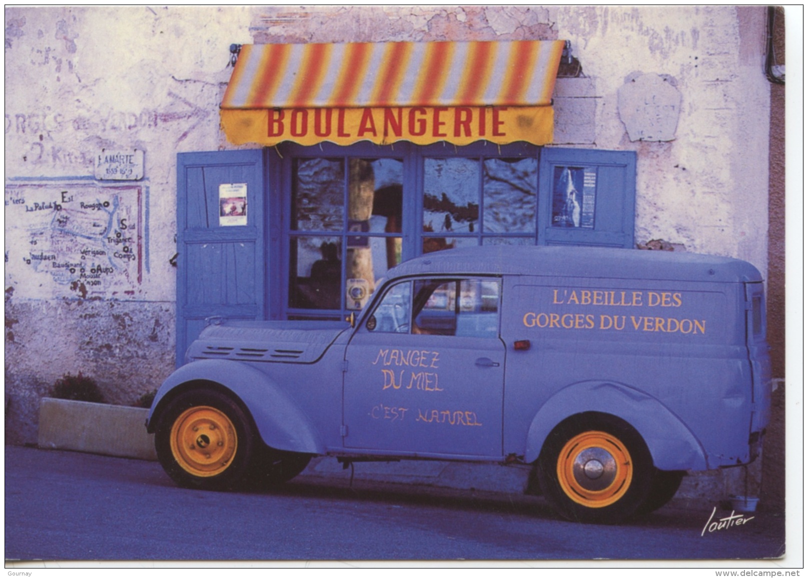 L'abeille Des Gorges Du Verdon (apiculture Miel) Camionnette - Boulangerie (métiers Commerce)  Ed Lazarde - Autres & Non Classés