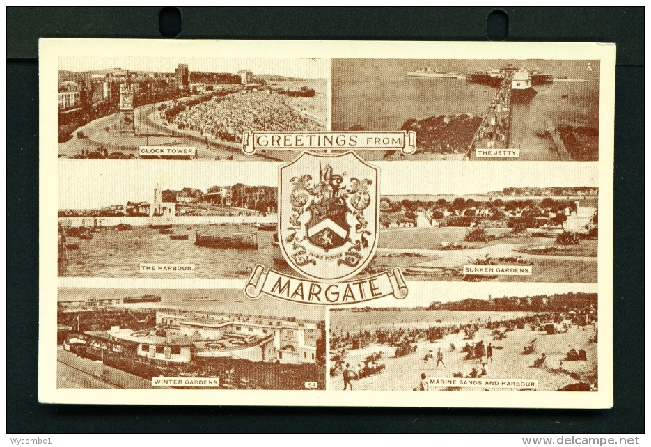 ENGLAND  -  Margate  Multi View  Unused Vintage Postcard - Margate