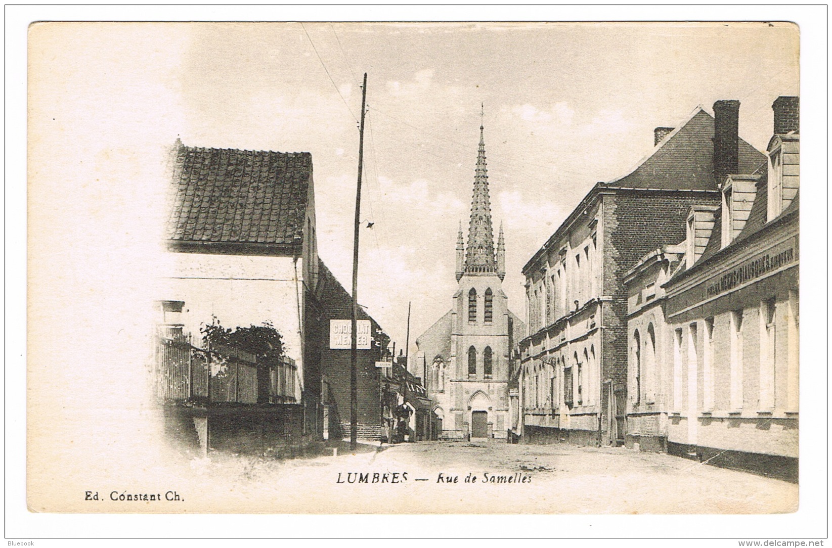 RB 1095 - Early Postcard - Rue De Samelles - Lumbres France - Lumbres