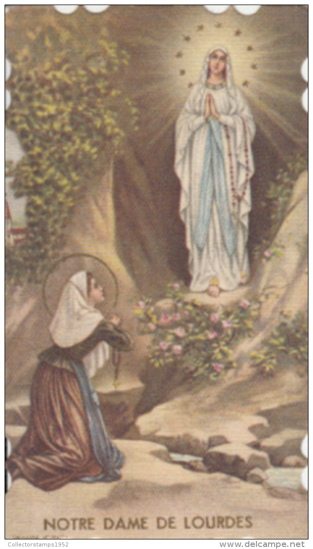 41741- POPE JOHN PAUL 2ND, CHRISTIANITY, QSL CARD - Vergine Maria E Madonne