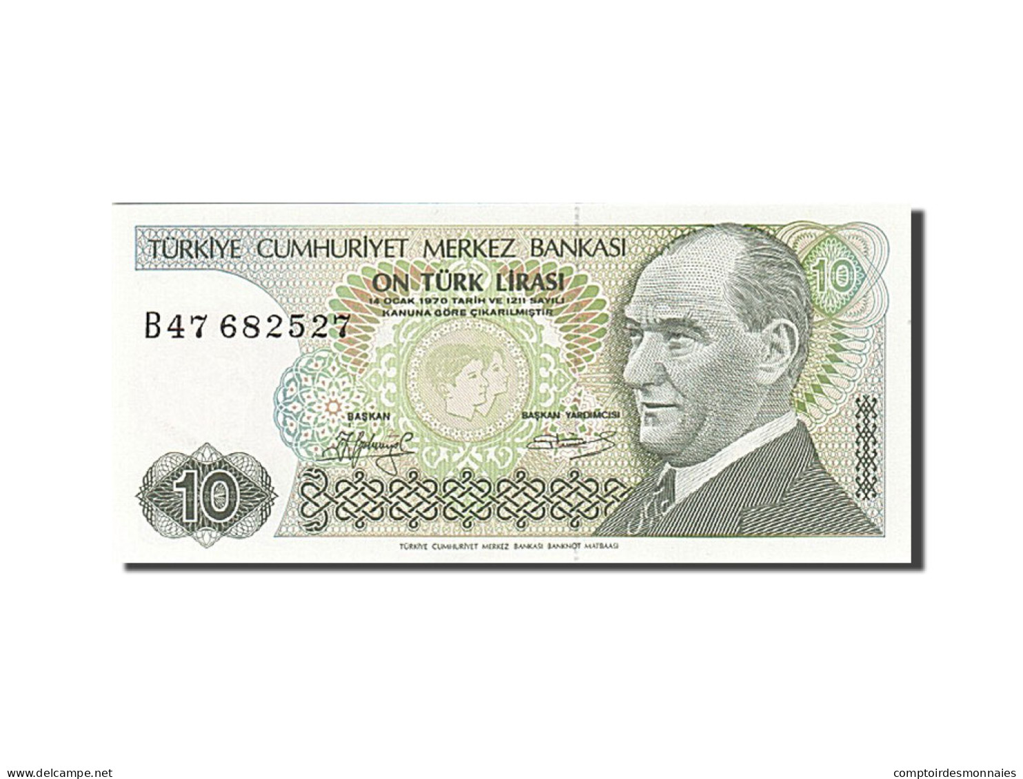 Billet, Turquie, 10 Lira, 1984-1997, 1979, KM:192, NEUF - Turquie