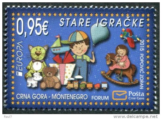 Europa 2015 - Montenegro - Anciens Jouets, Nounours - 1 Val Neufs // Mnh - 2015