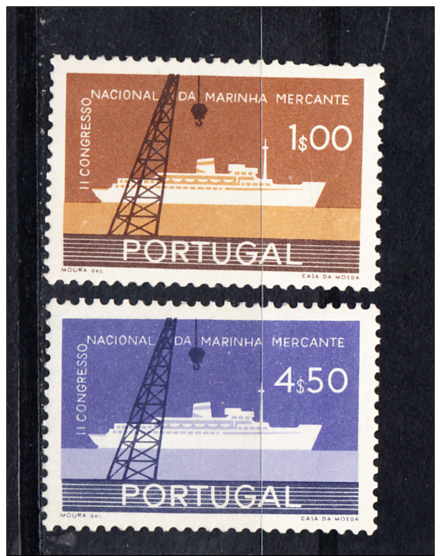 PORTUGAL.1958. 2º CONGRESSO NACIONALDA MARINHA MERCANTE   .AFINSA Nº 841/842 . NOVOS SEM CHARNEIRA .SES298GRANDE - Ungebraucht