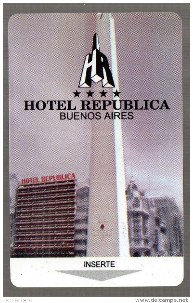 HC - ARGENTINA Buenos Aires -  REPUBLICA  HOTEL KEY CARD - Hotel Keycards