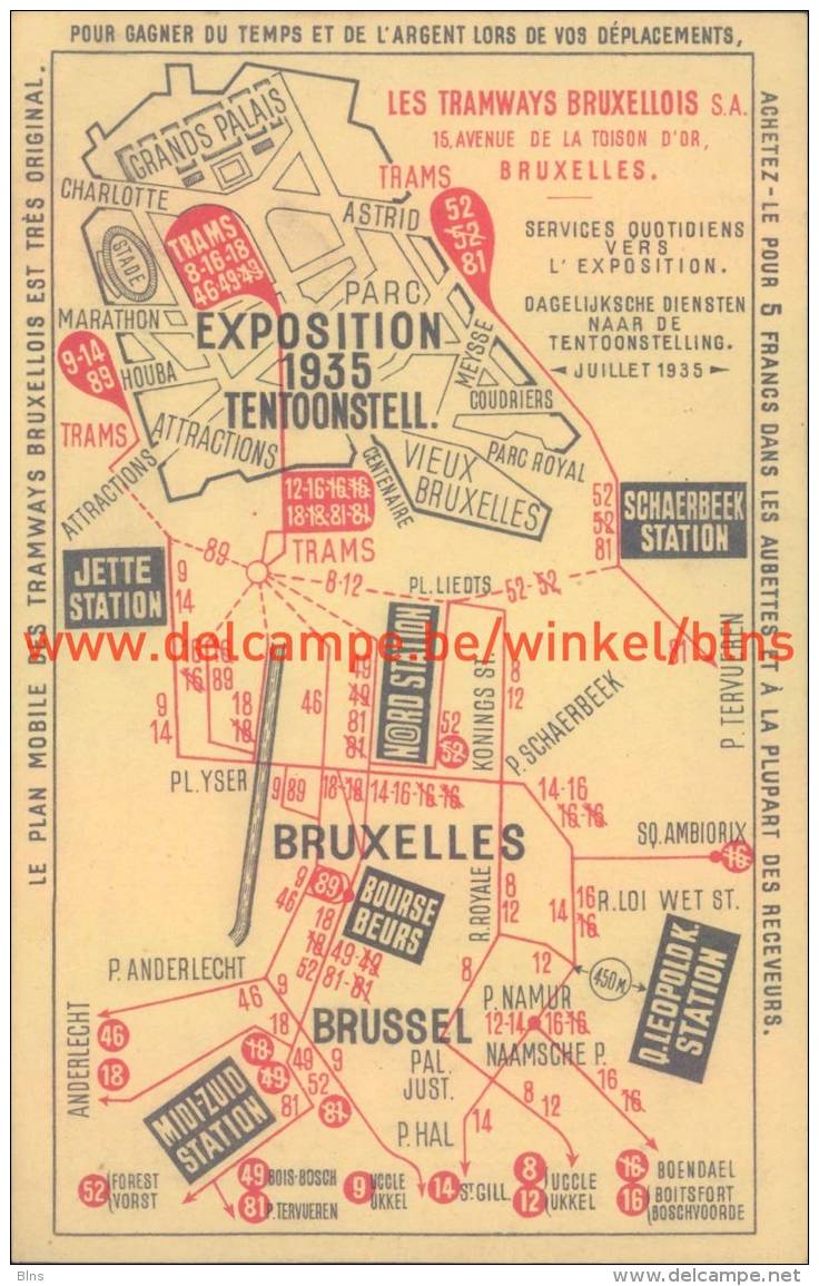 Les Tramways Bruxellois 1935 - Railway