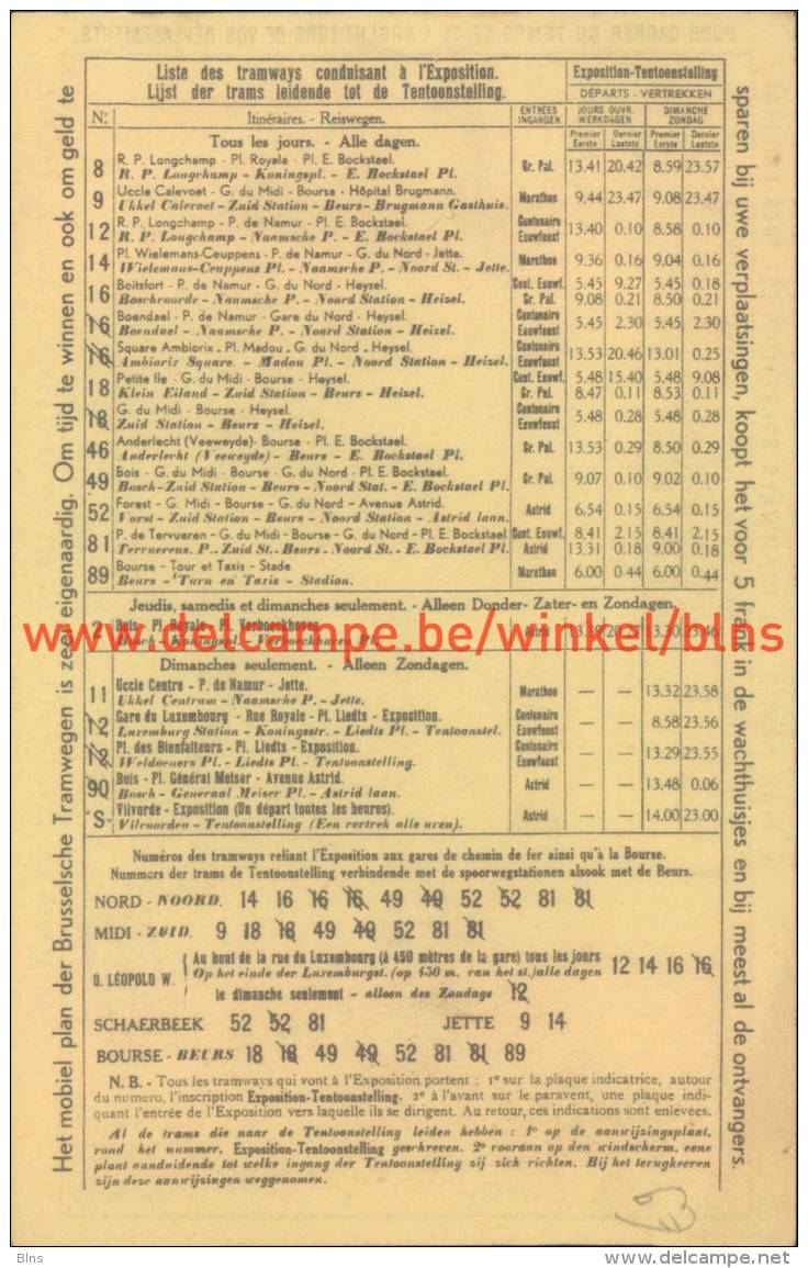 Les Tramways Bruxellois 1935 - Eisenbahnverkehr