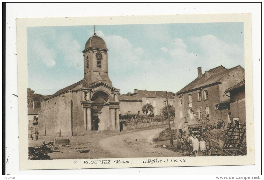 Ecouviez    Eglise Et  Ecole - Autres & Non Classés