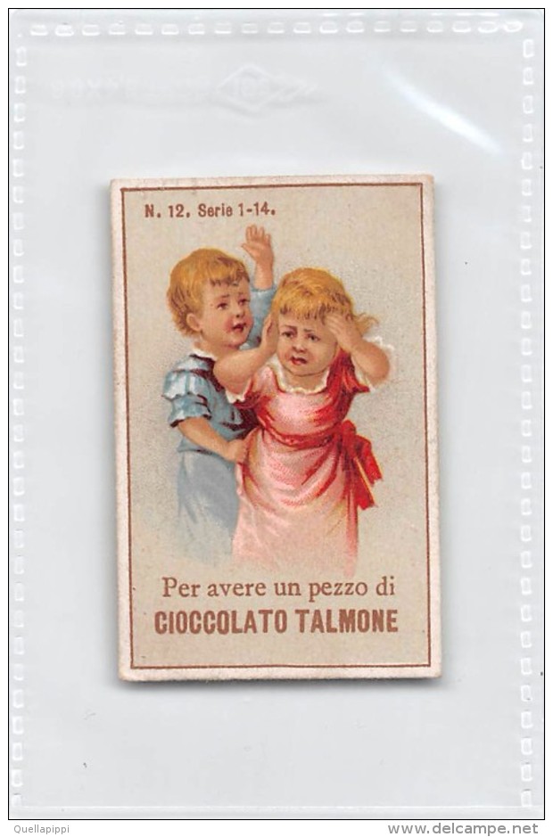 04219 PER AVERE UN PEZZO DI CIOCCOLATO TALMONE"  ANIMATO BAMBINI,  FIGURINA ORIGINALE NR. 12 SERIE 1-14 - Cioccolato