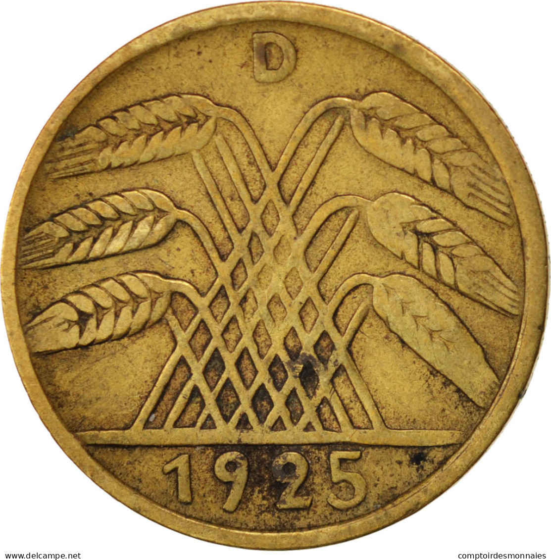 Monnaie, Allemagne, République De Weimar, 5 Reichspfennig, 1925, Munich, TB+ - 5 Rentenpfennig & 5 Reichspfennig