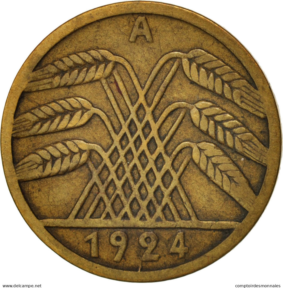 Monnaie, Allemagne, République De Weimar, 5 Rentenpfennig, 1924, Berlin, TTB - 5 Rentenpfennig & 5 Reichspfennig
