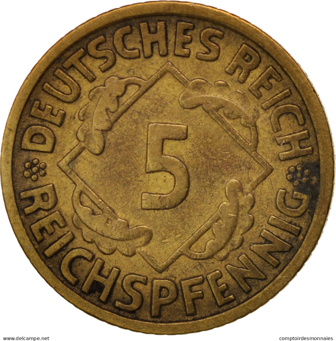 Monnaie, Allemagne, République De Weimar, 5 Reichspfennig, 1935, Berlin, TTB - 5 Rentenpfennig & 5 Reichspfennig