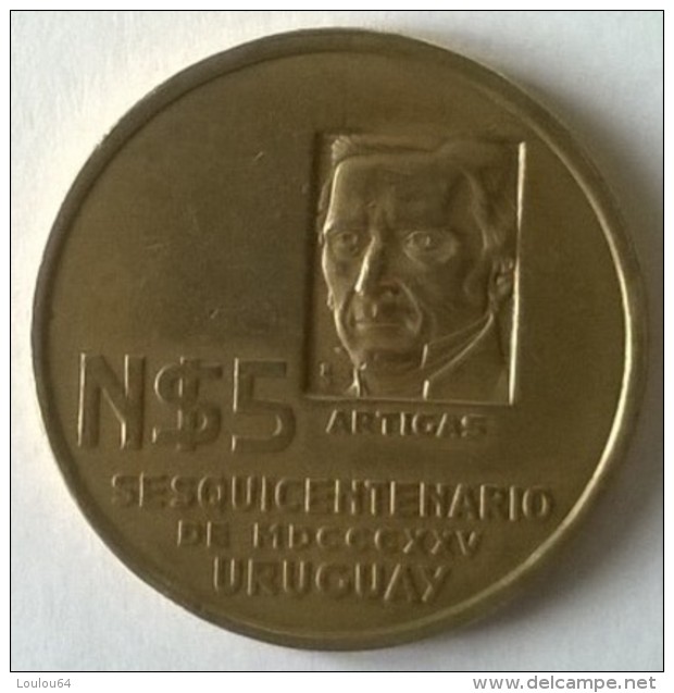 5 Nouveaux Pesos 1975 -  "Libertad O Muerte" - Uruguay - - Uruguay