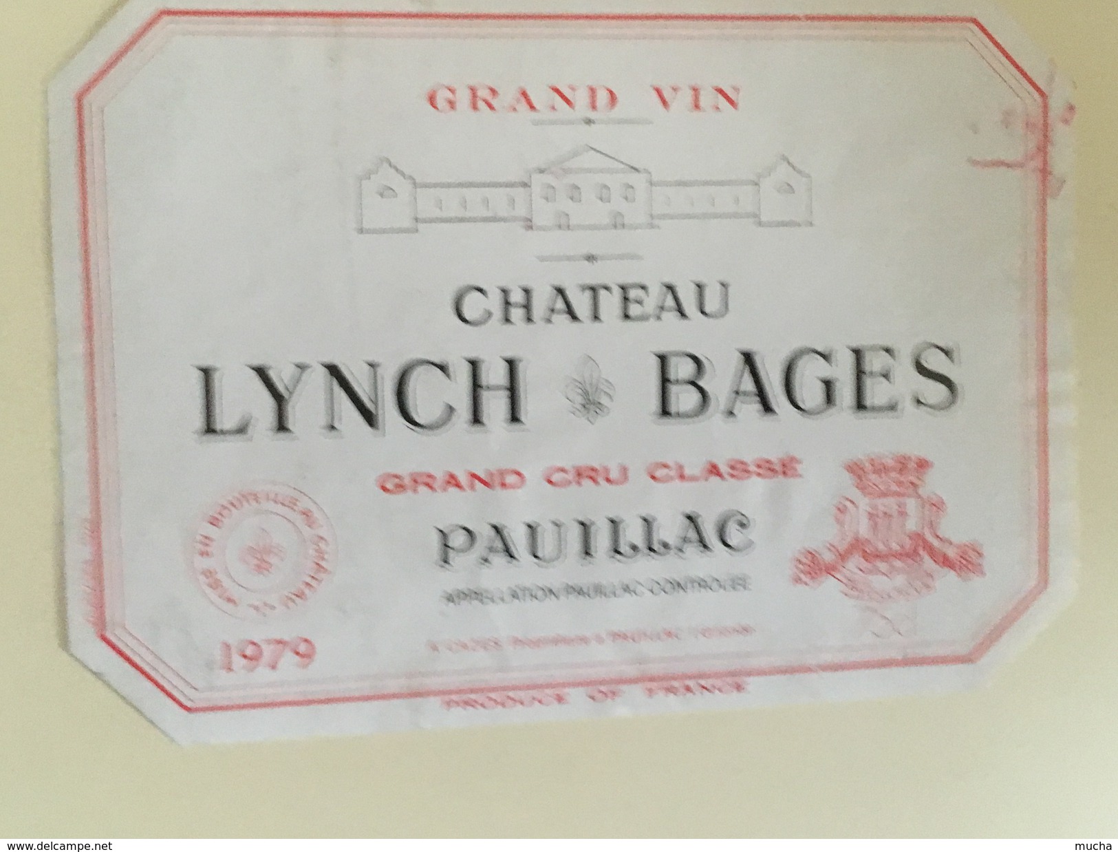 0542 - Château Lynch Bages  Pauillac 1979 - Bordeaux