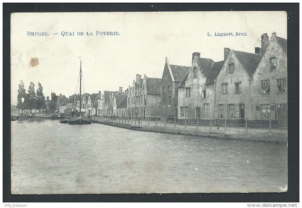 CPA - BRUGGE - BRUGES - Quai De La Poterie - L.Lagaert  // - Brugge