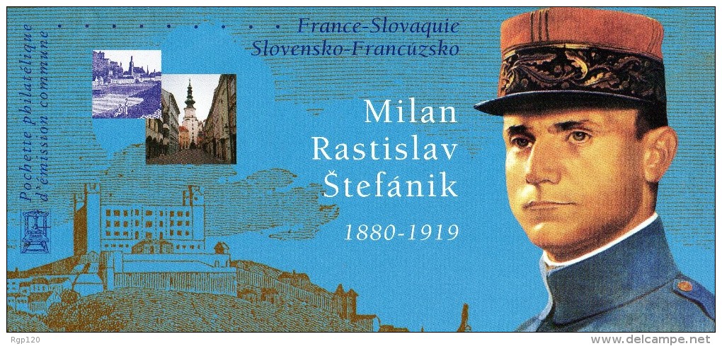 EMISSION COMMUNE FRANCE-SLOVAQUIE--2003 - P 3554 -- MILAN  RASTISLAV  STEFANIK - Blocs Souvenir