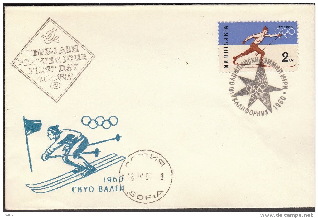 Bulgary Sofia 1960 / Olympic Games Squaw Valley 1960 / Cross Country Skiing, Alpine Skiing - Hiver 1960: Squaw Valley