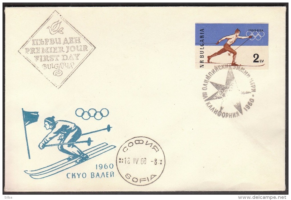 Bulgary Sofia 1960 / Olympic Games Squaw Valley 1960 / Cross Country Skiing, Alpine Skiing - Hiver 1960: Squaw Valley