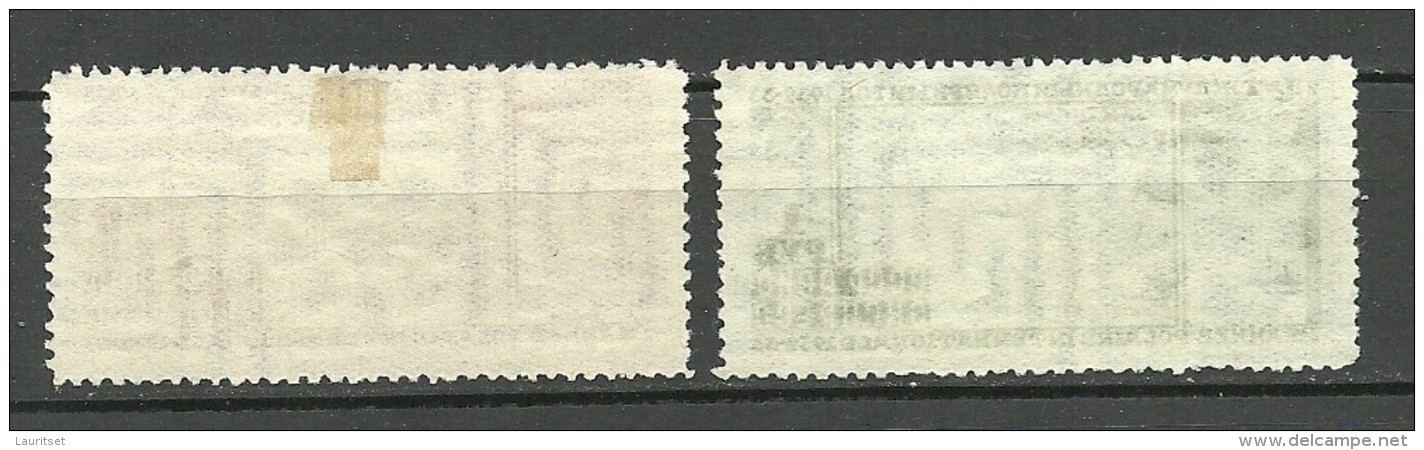 RUSSLAND RUSSIA 1932 Michel 410 - 411 Int. Polarjahr O - Gebraucht