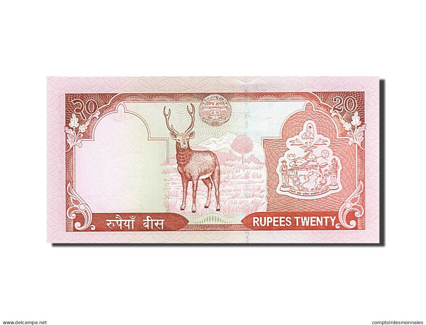 Billet, Népal, 20 Rupees, 2002, Undated (2002), KM:47, NEUF - Nepal