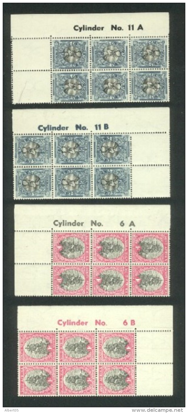 4 Blocs De 6 Des N° 16, 17 19 Et 20 Avec Indication Bord De Feuille - Neufs Sans Charnière - Blocks & Sheetlets