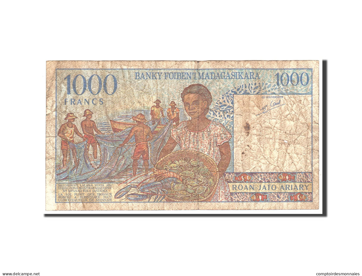 Billet, Madagascar, 1000 Francs = 200 Ariary, 1994, Undated, KM:76b, B - Madagaskar