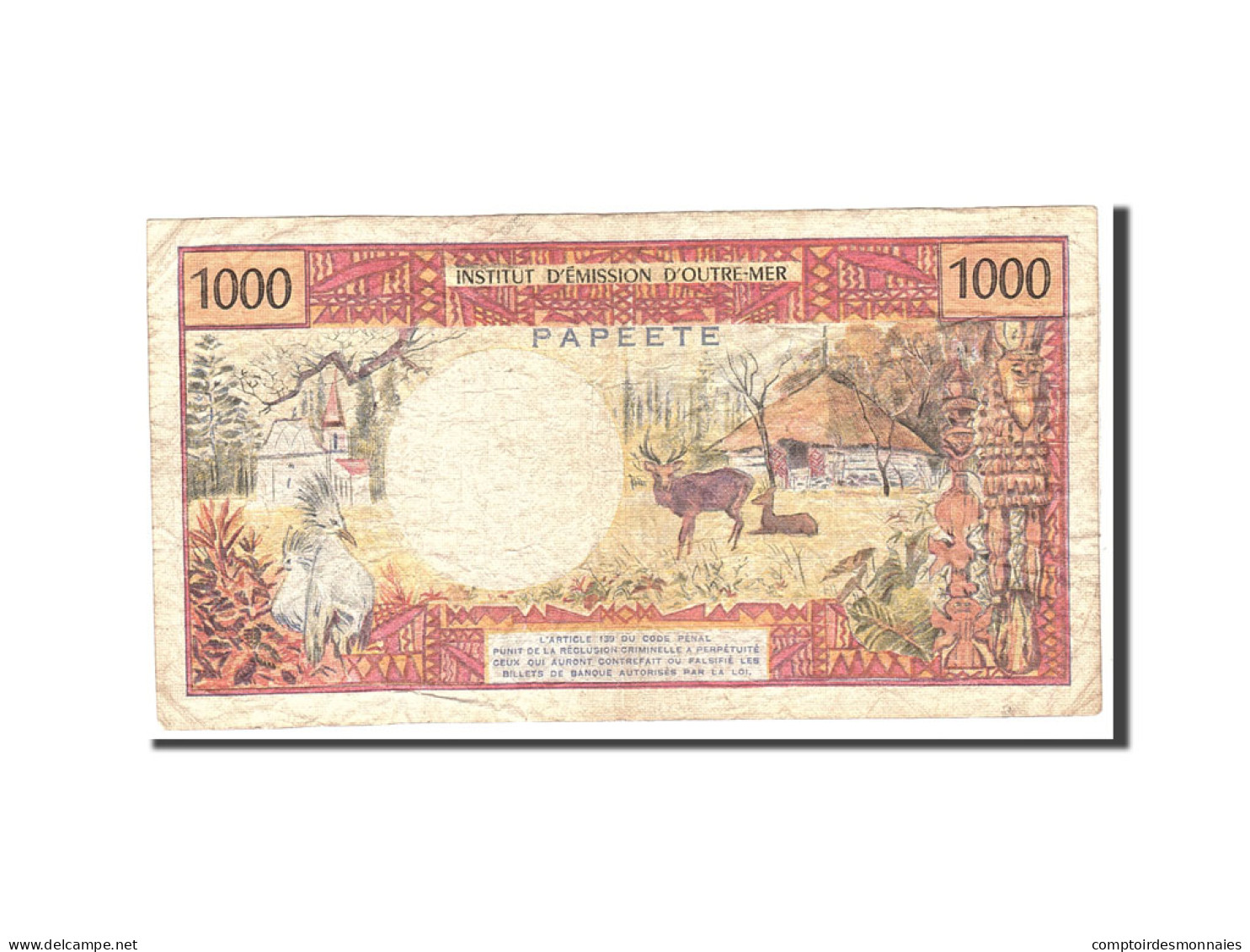 Billet, Tahiti, 1000 Francs, 1985, Undated, KM:27d, TB - Sonstige – Ozeanien