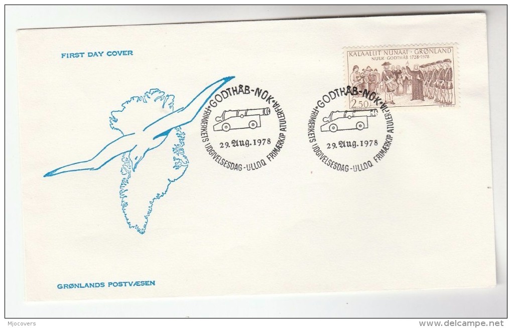 1978 GREENLAND  FDC Stamps GOTHAB Cover CANNON Pmk - FDC