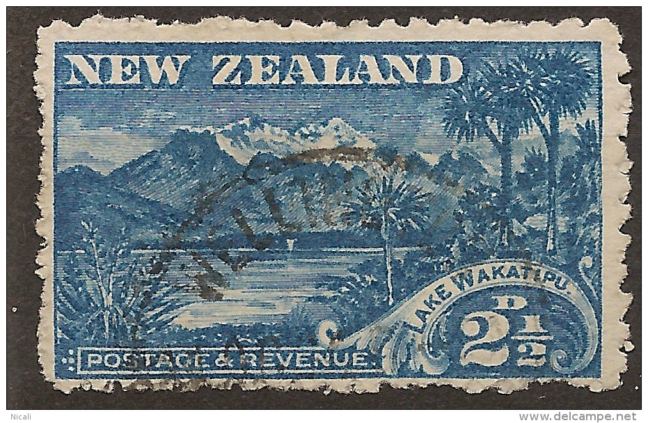 NZ 1898 2 1/2d Wakatipu P11 No Wmk SG 260 U #UG51 - Oblitérés