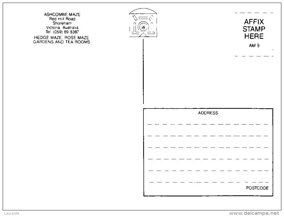 (128) Australia - VIC - Ashcombe Maze (4 Cards) - Coffs Harbour