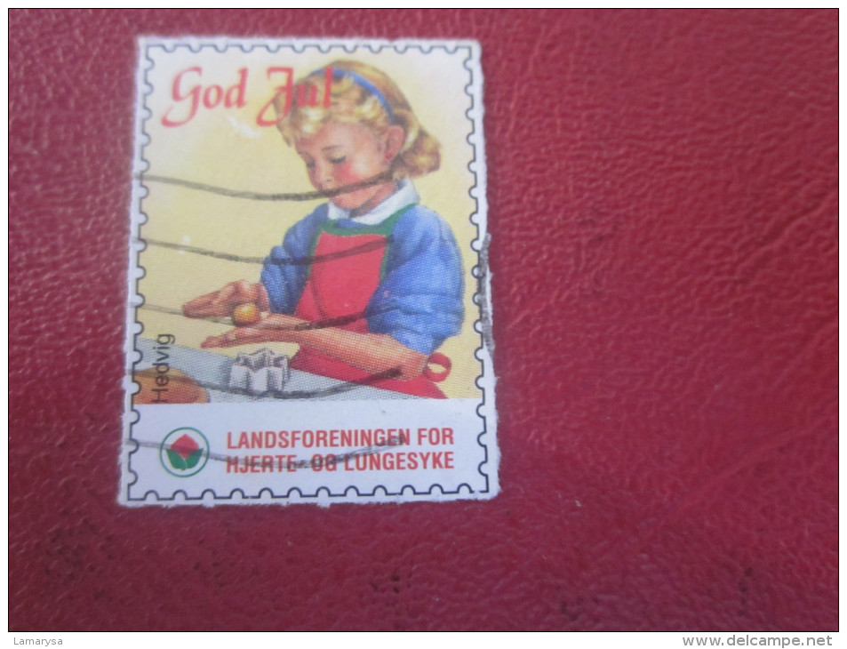 GOD JUL 19.. Vignette VIGNETTES CROIX ROUGE RED CROSS CROCA ROSSE PAYS NORDIQUE Label Sticker-Aufkleber-Bollo-Viñeta - Red Cross