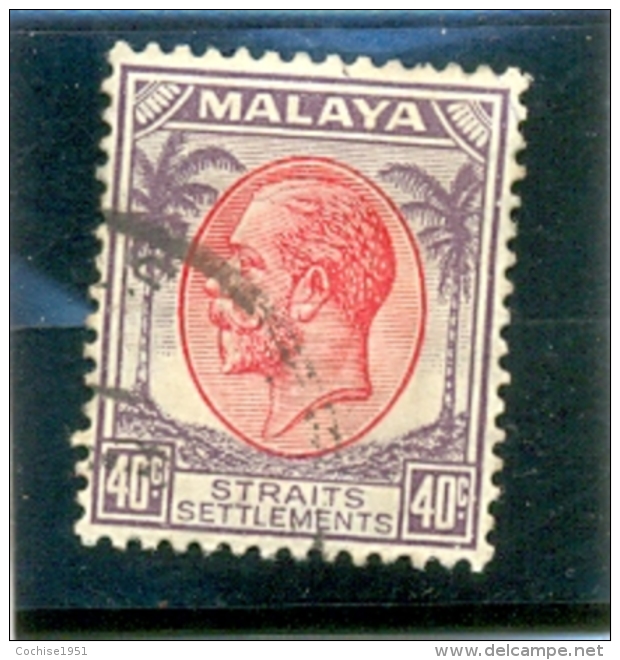 1936 MALACCA Y &amp; T N° 215 ( O ) Georges V 40c - Malacca