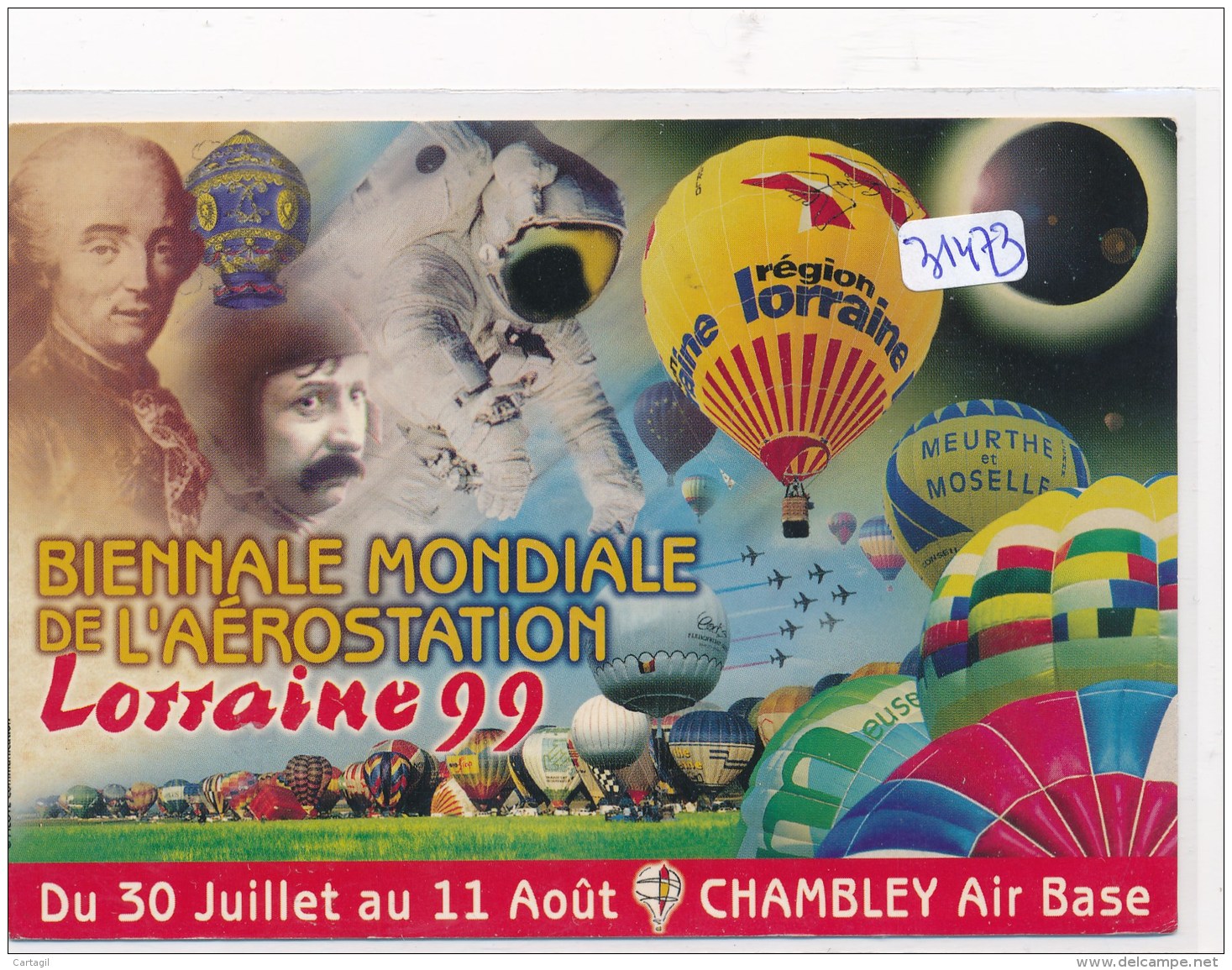 CPM GF-31473-  - 54 - Chambley - Biennale Aérostation 1999-Envoi Gratuit - Chambley Bussieres