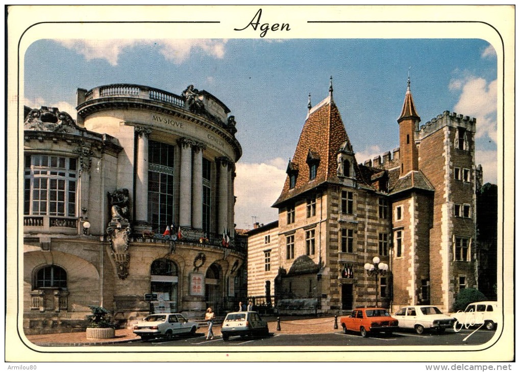 N°1683 PPP 381  CARTE GRAND FORMAT AGEN LE THEATRE ET LE MUSEE - Agen