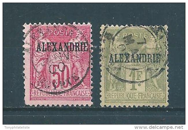 Colonie  Timbre D´Alexandrie  Type Sage  De 1899/1900  N°15 Et 16  Oblitérés - Gebraucht