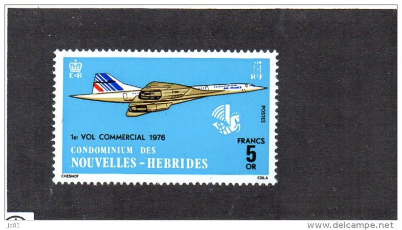 Nouvelles Hébrides YT 424 XX/MNH Concorde - Neufs