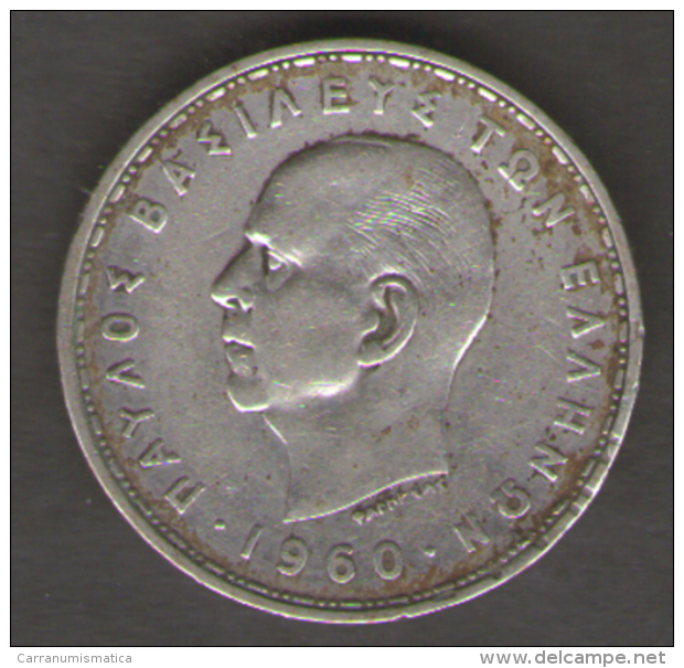 GRECIA 20 DRACHMAI 1960 AG SILVER - Grecia