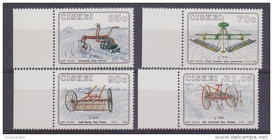 Ciskei 1992 Farm Implements 4v ** Mnh (29648) - Ciskei