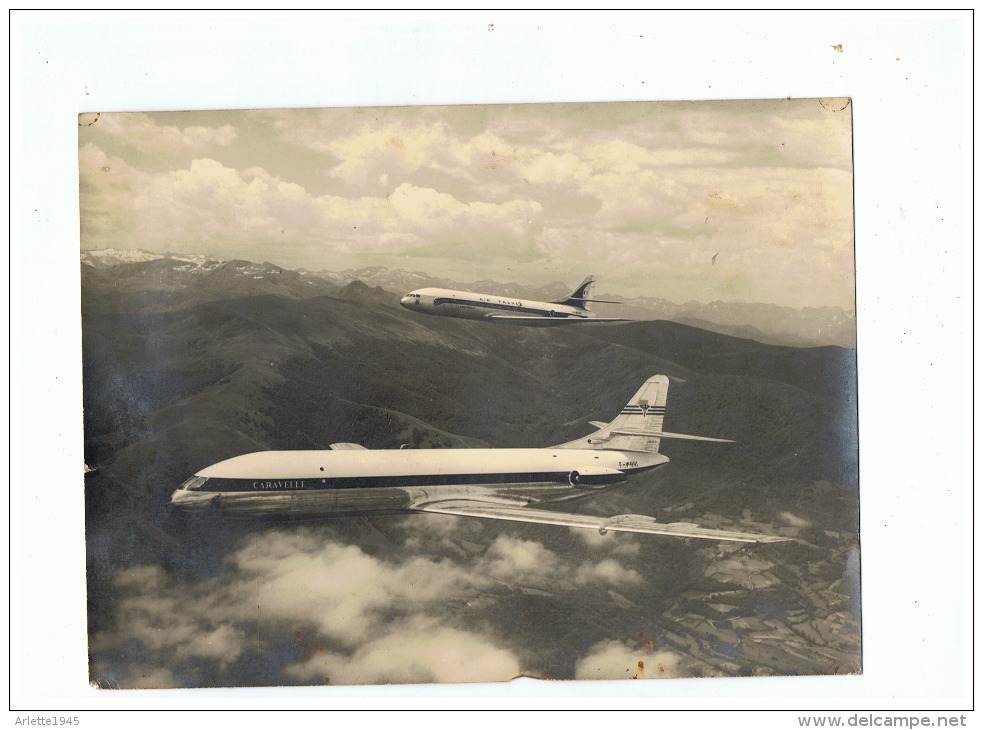 PHOTO  AVION AIR FRANCE   CARAVELLE  F- W H H I - Sonstige & Ohne Zuordnung