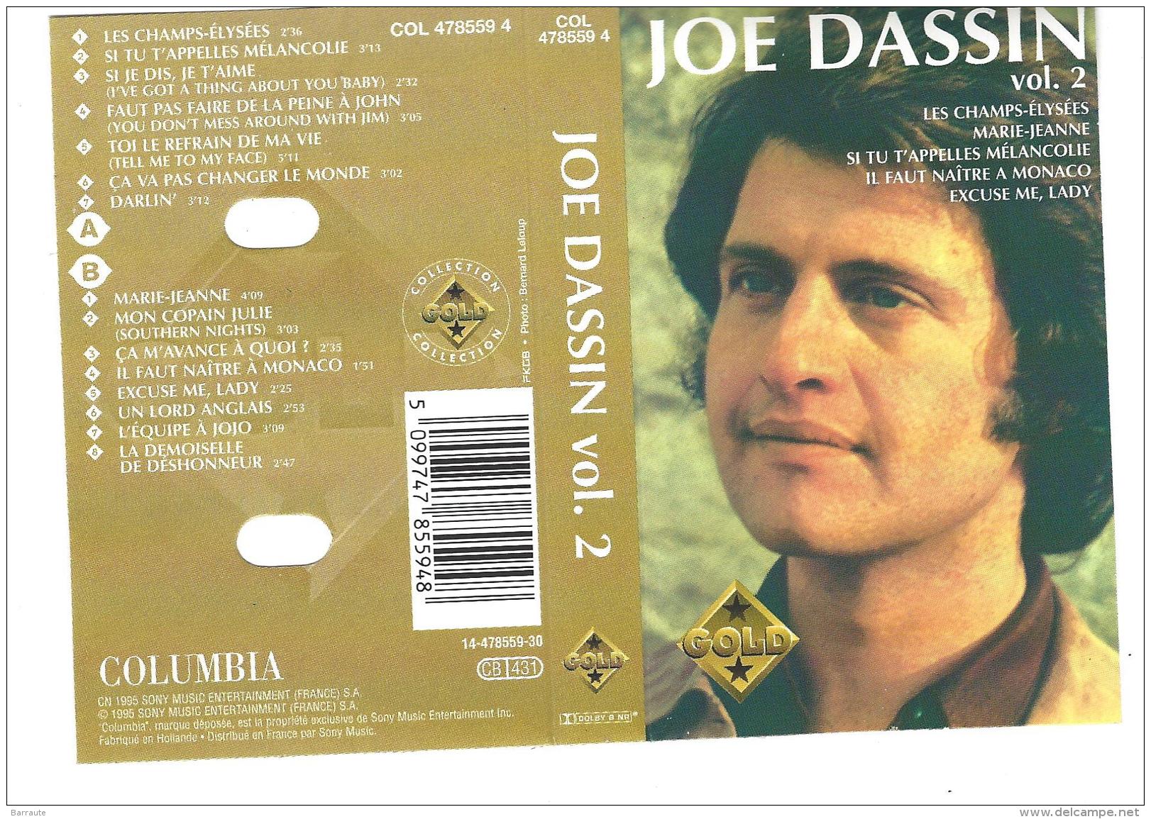 Joe DASSIN  K7 Gold N° 478 559 4. De 1995 . - Audiokassetten