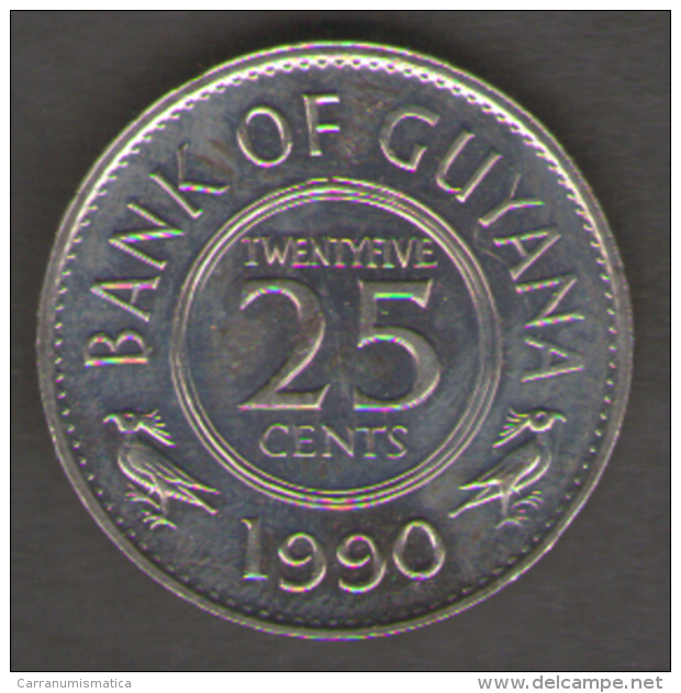 GUYANA 25 CENTS 1990 - Guyana