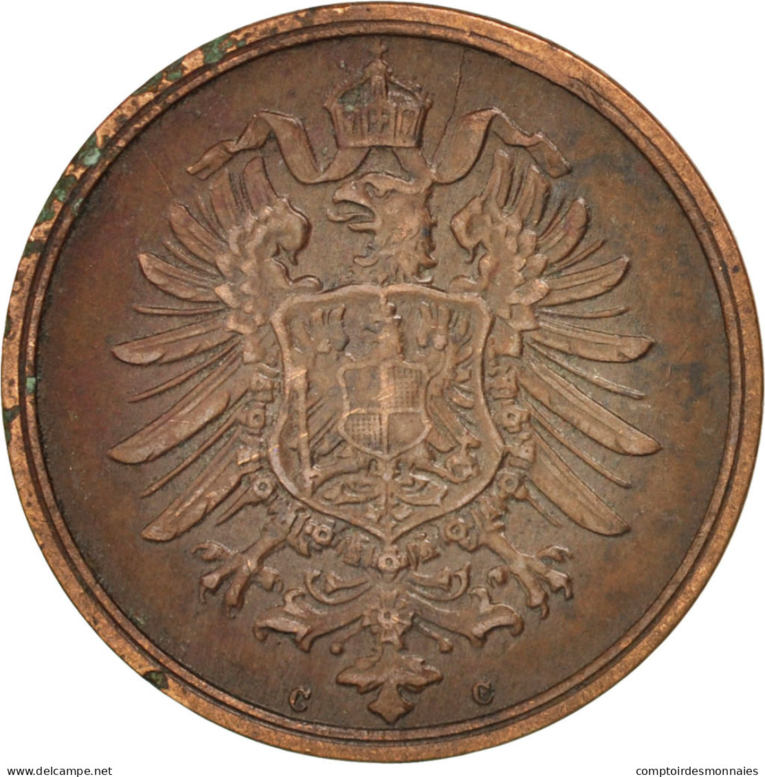 Monnaie, GERMANY - EMPIRE, Wilhelm I, 2 Pfennig, 1874, Frankfurt, TTB+, Cuivre - 2 Pfennig