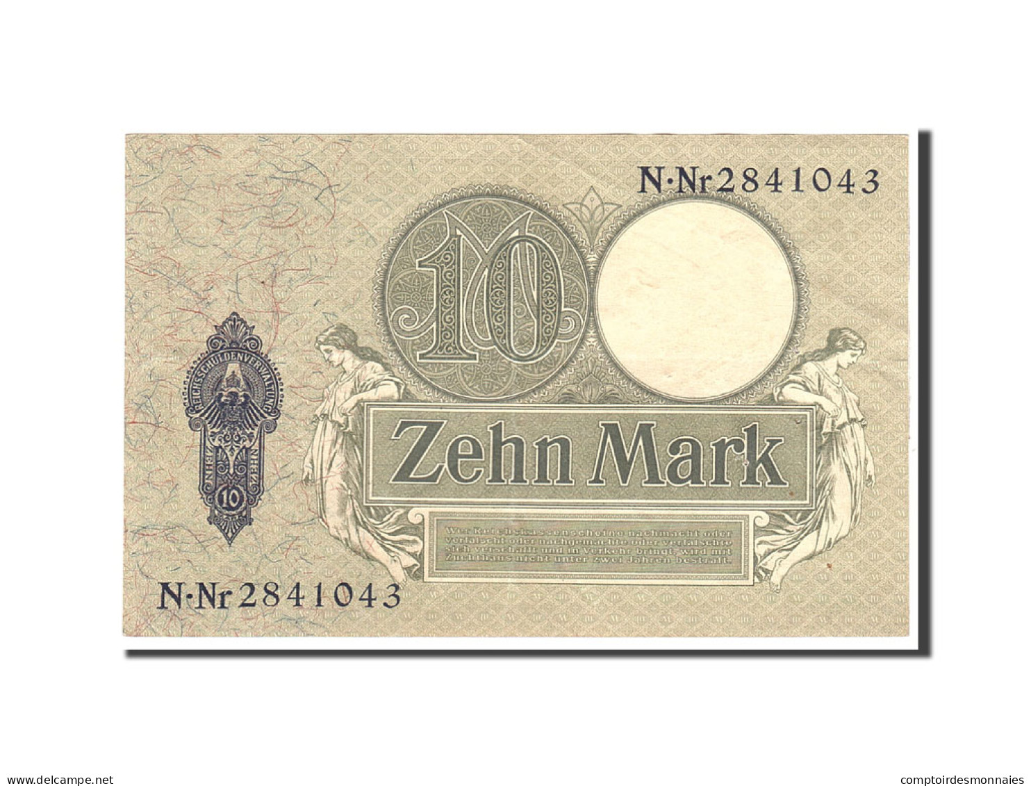 Billet, Allemagne, 10 Mark, 1906, 1906-10-06, KM:9b, TTB+ - 10 Mark