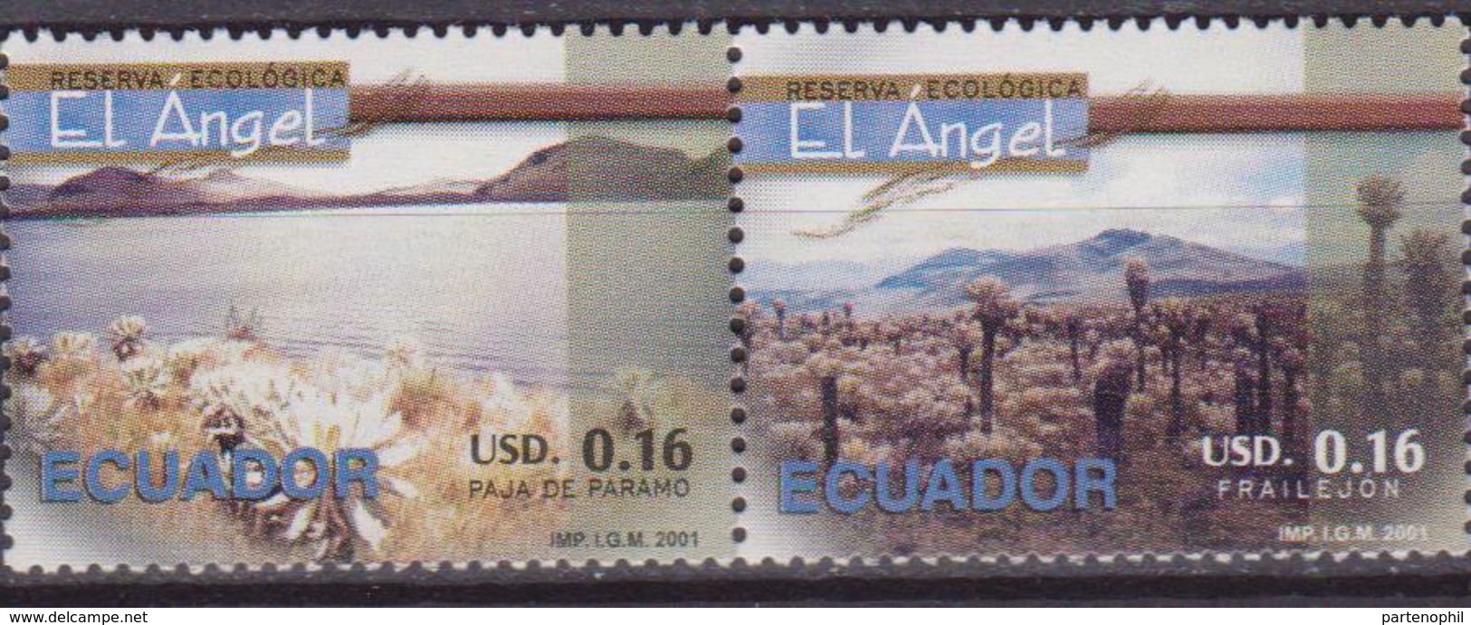 Ecuador - 2001 RISERVA ECOLOGICA FLOWERS 2 V. MNH - Gemüse