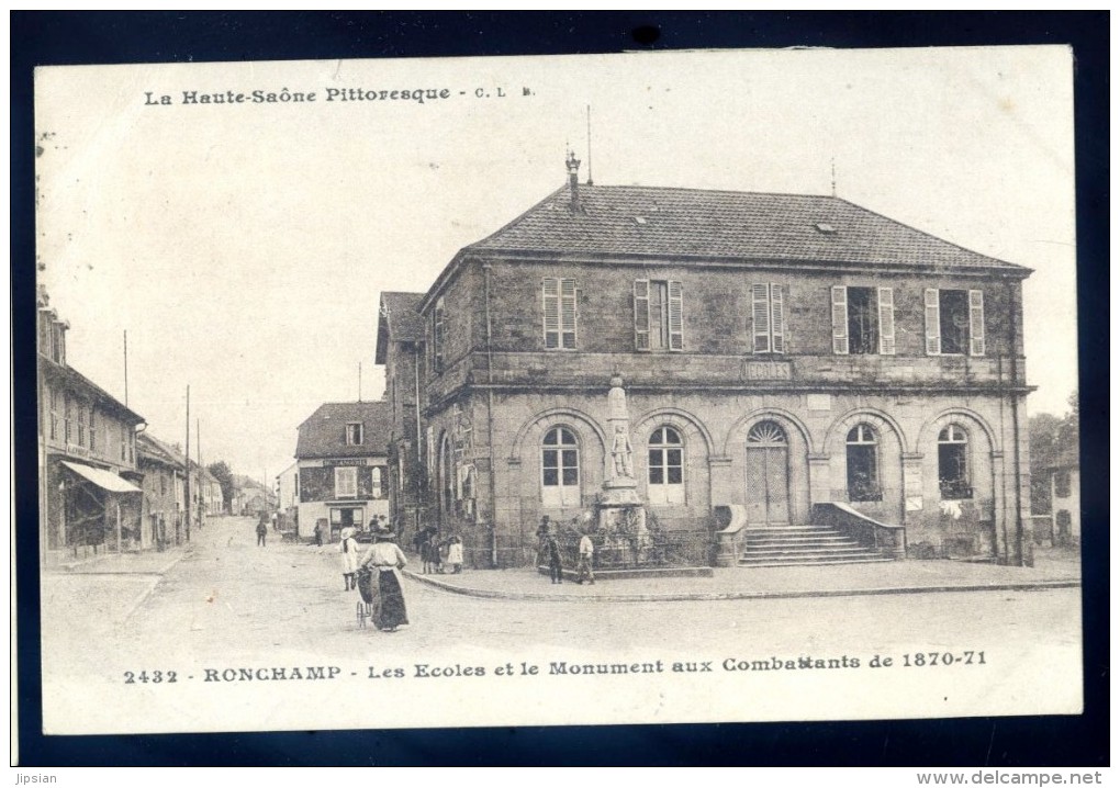 Cpa Du 70  Ronchamp -- Les écoles Et Le Monument Aux Combattants De 1870-71    LIOB76 - Otros & Sin Clasificación