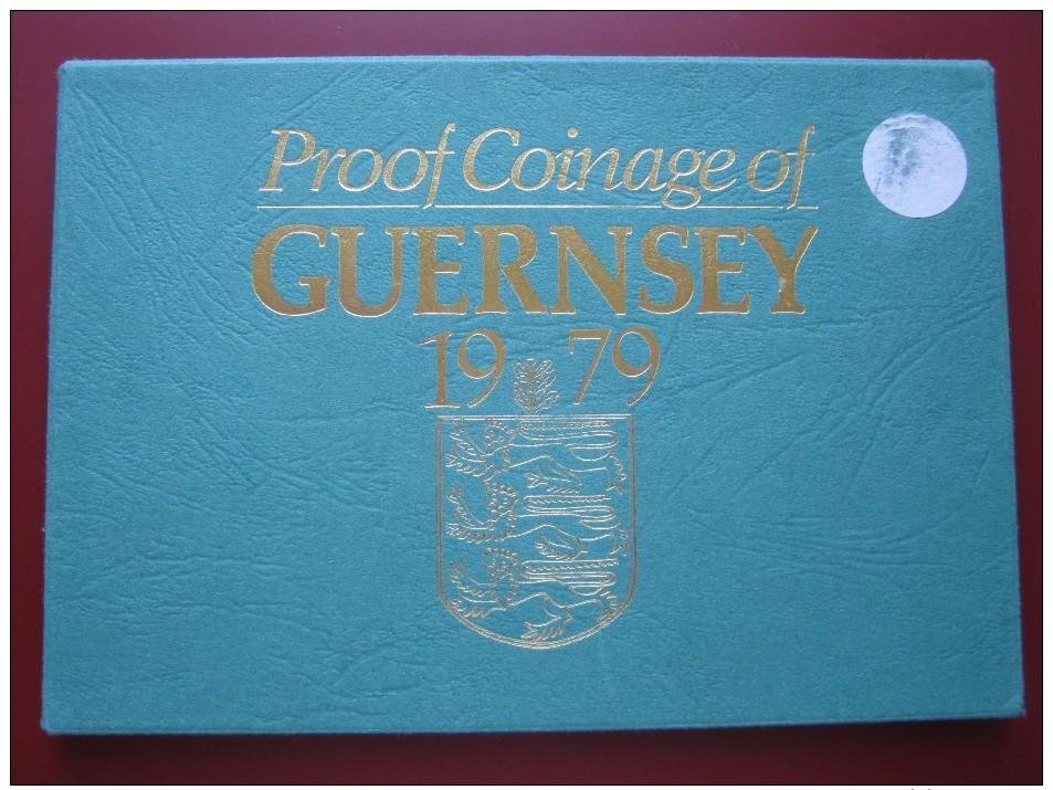 Guernsey 1979 6 Coin Set  Collection Proof  1- 50 Pence By Royal Mint - Guernesey