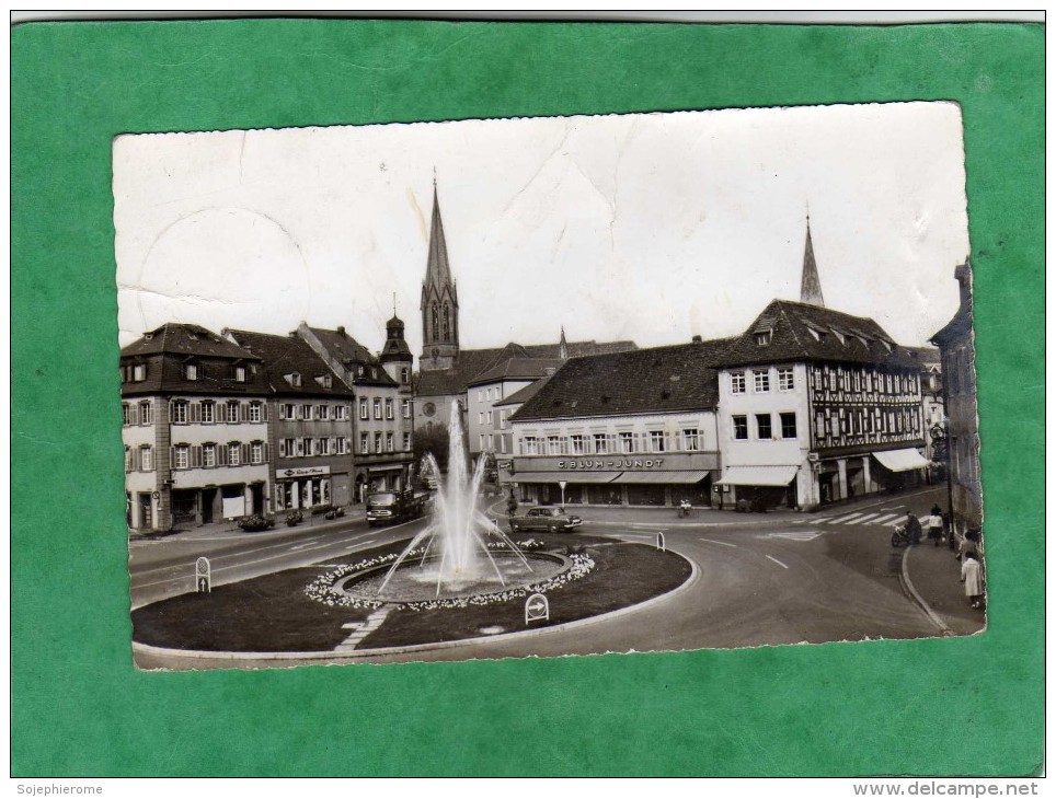 Stadt-Emmendingen Das Tor Zu Schwarzwald Und Kaiserstuhl Marktplatz C. Blum-Jundt 2 Scans 01/08/1966 - Emmendingen