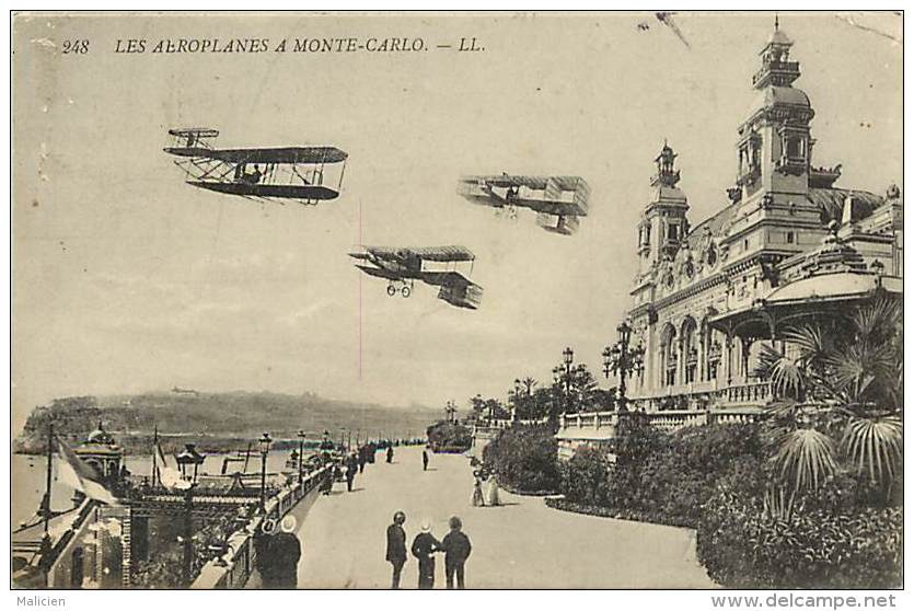 - Depts Divers - FF527 - Monaco - Monte Carlo - Les Aeroplanes - Aeroplane - Avion - Avions -  Aviation - - Monte-Carlo