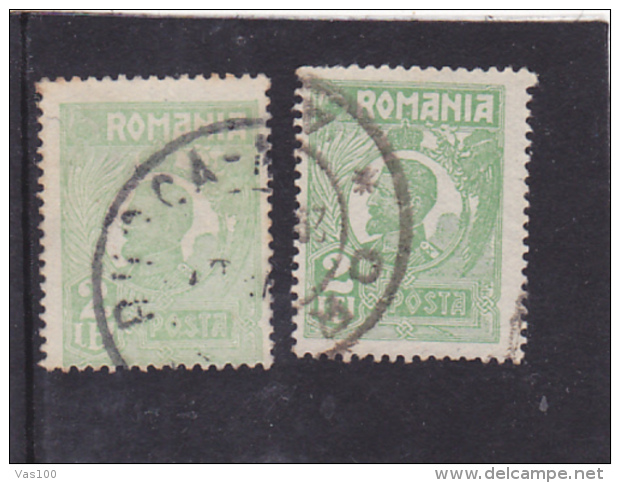 ERROR,FERDINAND,1925,COLOR VARIATY,USED STAMPS,ROMANIA. - Errors, Freaks & Oddities (EFO)