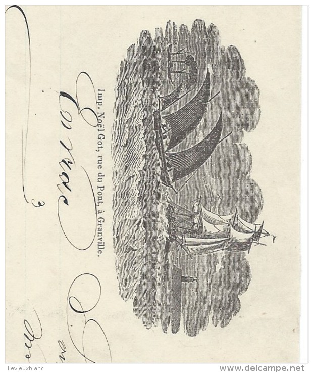 Connaissement Maritime/Transpt Morues Séches /Capt Houzé/Navire Emile-Auguste/SaintPierre TerreNeuve/Marseille/1867 MAR6 - Transports