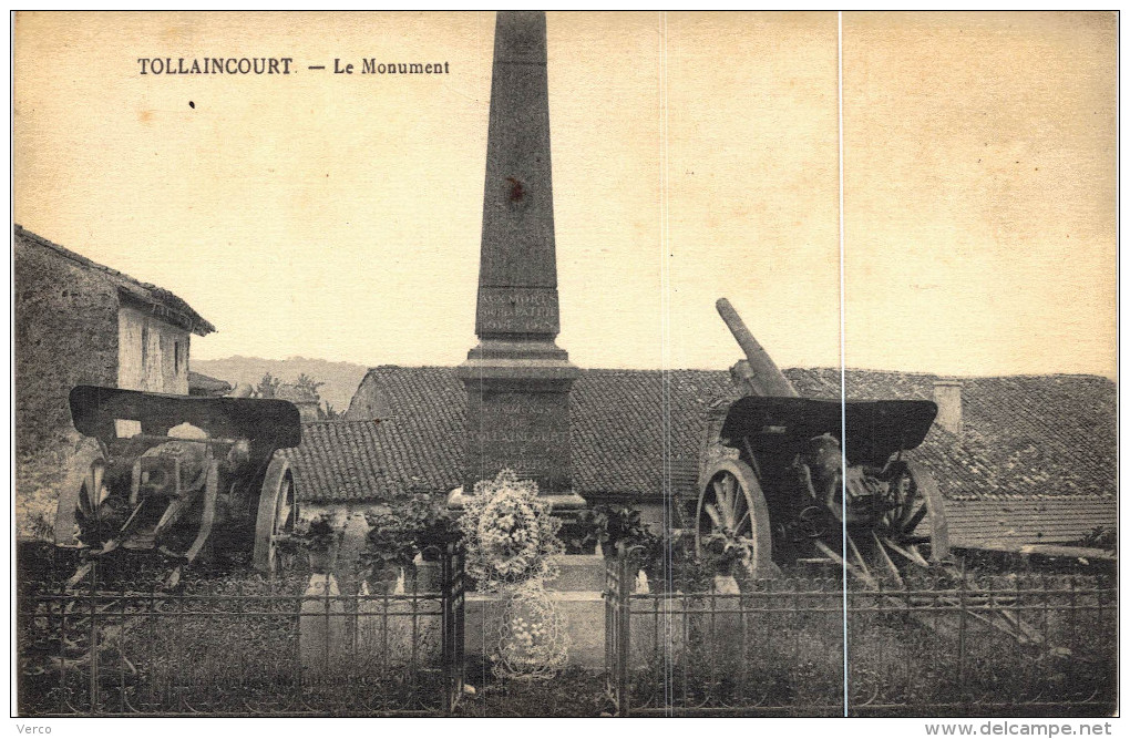 Carte Postale Ancienne De TOLLAINCOURT - Otros & Sin Clasificación